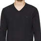 Suéter Calvin Klein Masculino de Lã Merino com Gola V Preto Tamanho P