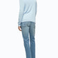 Suéter Calvin Klein Masculino Merino Gola V Azul Tamanho Grande