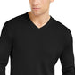 Suéter Calvin Klein Masculino de Algodão Misto com Gola V Azul Tamanho P