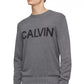 Suéter Calvin Klein Masculino com Logotipo Cinza Tamanho X-G
