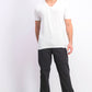 Calça Calvin Klein Masculina Slim Fit Estampada Textura Carvão Tamanho 34X30