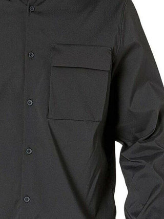 Camisa utilitária masculina Calvin Klein, tamanho grande, cor carvão