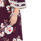 Vestido floral plus size Love Squared feminino, estilo ombro a ombro, roxo, tamanho XX-G