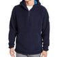 Suéter DKNY Sherpa Masculino com Zíper de 1/4 Azul Marinho Tamanho X-G