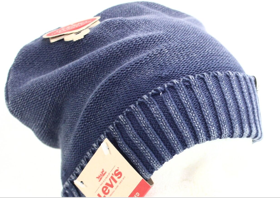 Gorro Levi's Acid Wash Cuffed Masculino Azul Tamanho Único