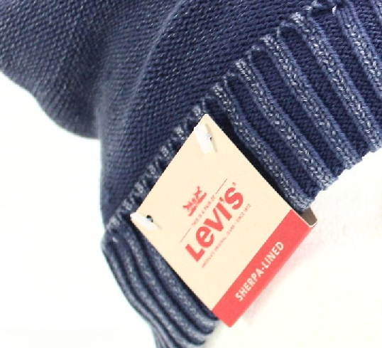 Gorro Levi's Acid Wash Cuffed Masculino Azul Tamanho Único