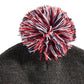 Gorro Levi's Intarsia Masculino com Pompom Cinza Tamanho Regular