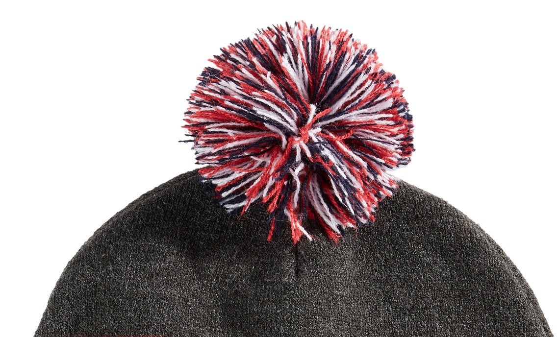 Gorro Levi's Intarsia Masculino com Pompom Cinza Tamanho Regular