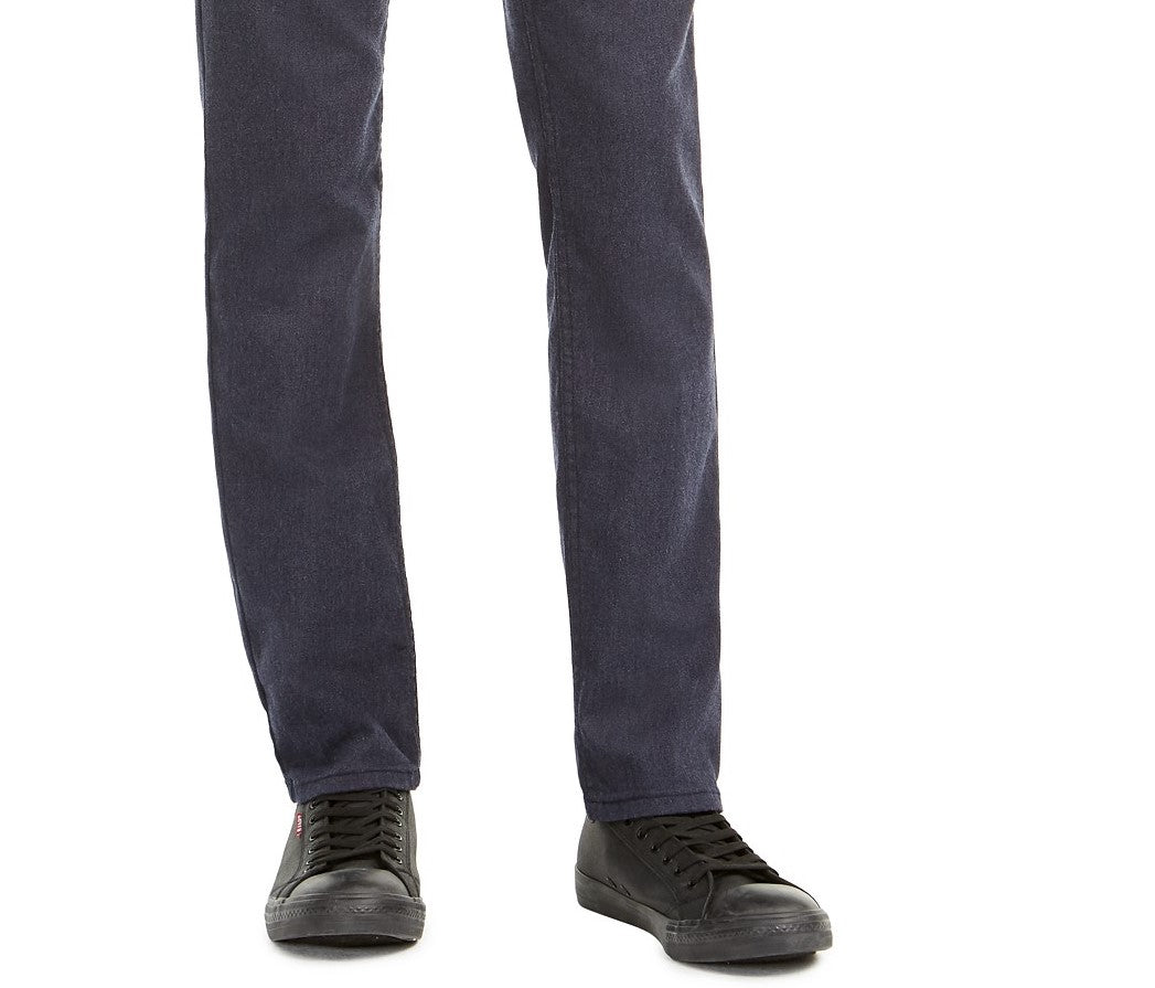 Calça jeans Levis 511 Slim Fit de flanela elástica masculina, preta, tamanho 29x30