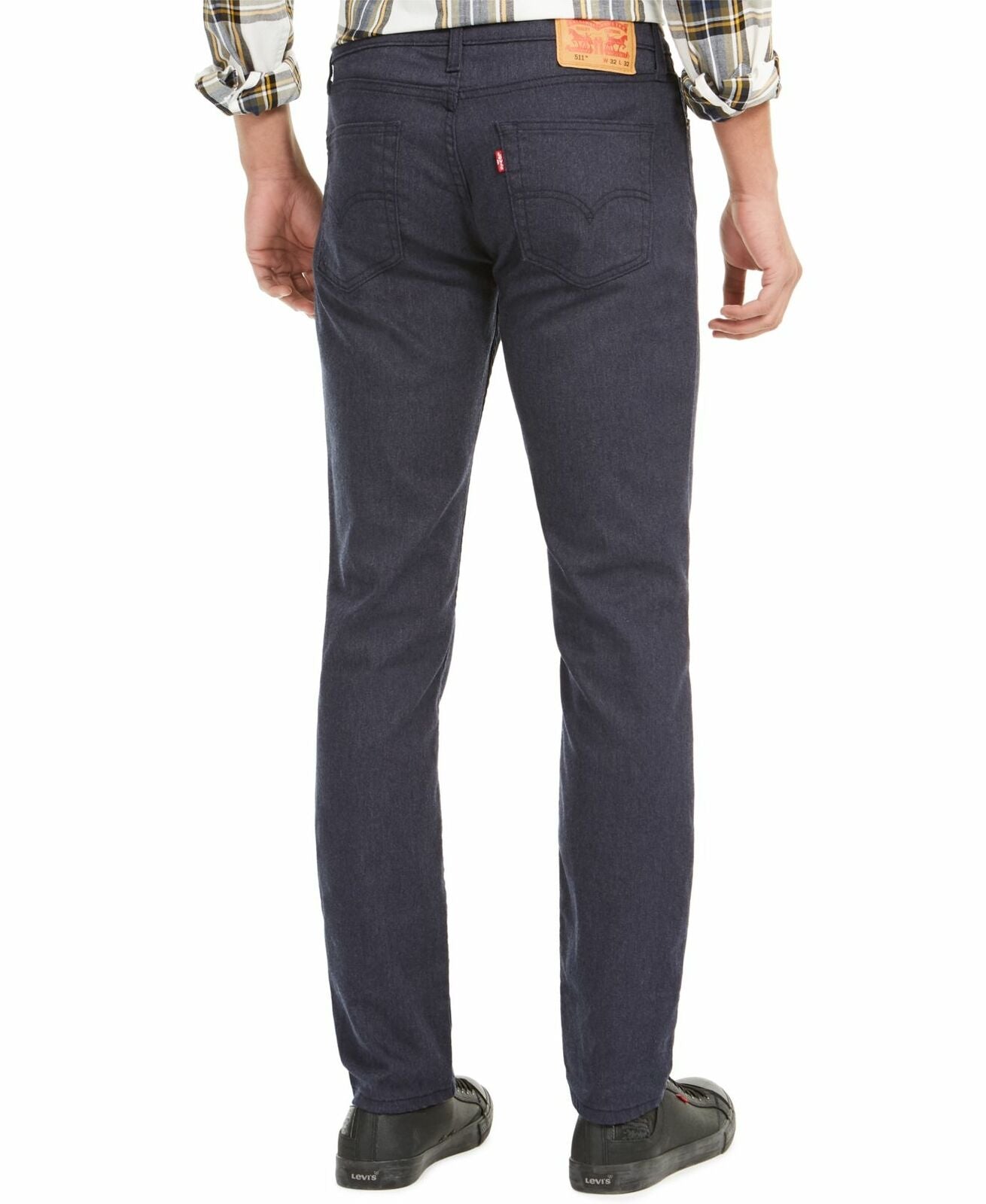 Calça jeans Levis 511 Slim Fit Stretch Flanela Masculina Azul Tamanho 32X34