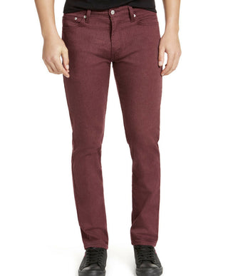 Calça Jeans Levis Masculina 511 Slim Fit Stretch Flanela Borgonha Tamanho 38x32