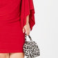Vestido plus size feminino Morgan &amp; Company, de um ombro só, vermelho, tamanho 18W