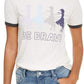 Camiseta Frozen Be Brave Ringer da Disney Juniors, tamanho extra pequeno, branca