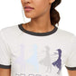 Camiseta Frozen Be Brave Ringer da Disney Juniors, tamanho extra pequeno, branca