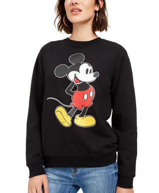 Moletom com estampa do Mickey Mouse da Disney Juniors, preto, tamanho pequeno