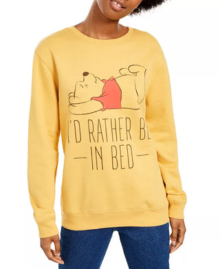 Moletom Ursinho Pooh Disney Juniors Dourado Tamanho Médio