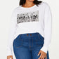 Camiseta feminina Love Tribe, tamanho grande, estilo Friends Group, branca, tamanho 2X