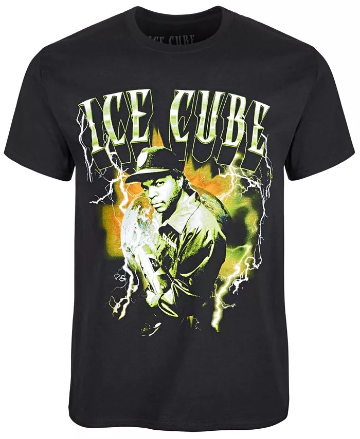 Camiseta masculina gráfica Merch Traffic Ice Cube preta tamanho X-G