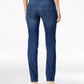 Jeans feminino plus size com controle de barriga e perna justa, estilo &amp; co, azul, tamanho 24 W