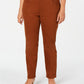 Jeans feminino plus size, cintura alta, perna justa, marrom, tamanho 24, da Style &amp; Co