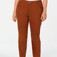 Jeans feminino plus size, cintura alta, perna justa, marrom, tamanho 24, da Style &amp; Co