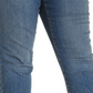 Jeans feminino plus size com controle de barriga e perna justa, estilo &amp; co, azul, tamanho 24