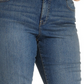 Jeans feminino plus size com controle de barriga e perna justa, estilo &amp; co, azul, tamanho 28