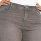 Jeans skinny plus size feminino Style &amp; Co marrom escuro tamanho 14