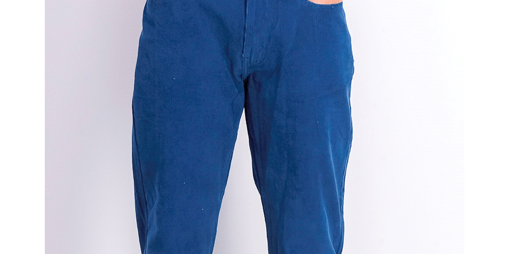 Calça Levi's 514 de veludo cotelê reta masculina, azul marinho, tamanho 38x30
