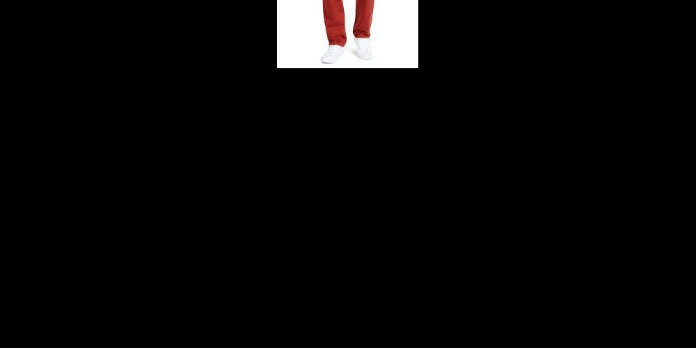 Calça jeans Levi's 514 Straight Fit masculina, vermelha, tamanho 32x32