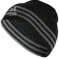Gorro reversível listrado Eclipse masculino da Adidas, preto, tamanho regular