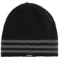 Gorro reversível listrado Eclipse masculino da Adidas, preto, tamanho regular