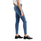 Calça jeans Levi's 720 High-Rise Super-Skinny Feminina Azul Tamanho 25x30