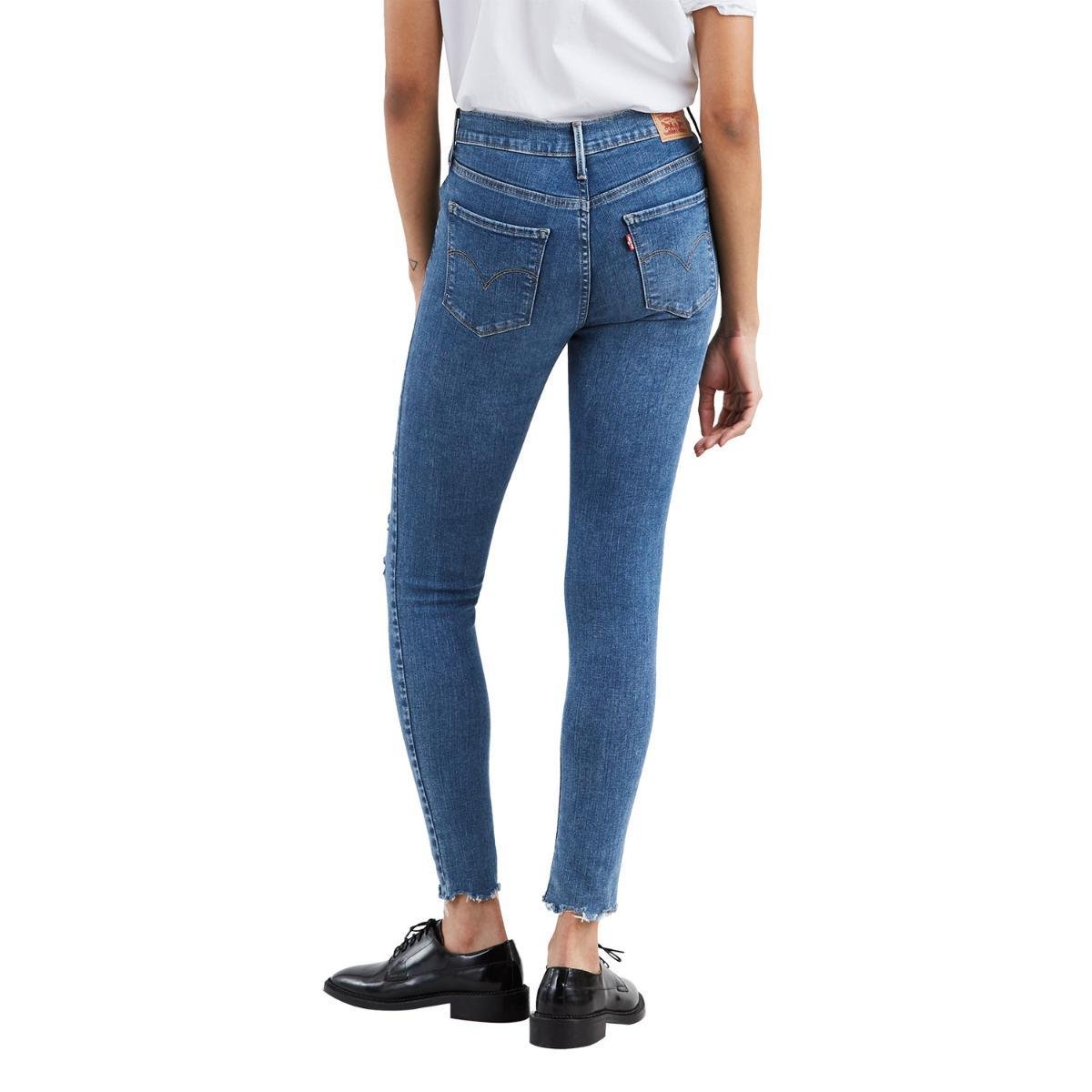 Calça jeans Levi's 720 High-Rise Super-Skinny Feminina Azul Tamanho 25x30
