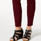 Jeans skinny feminino estilo curvilíneo, tamanho 10, vermelho, estilo &amp; co