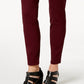 Jeans skinny feminino estilo curvilíneo, tamanho 18, vermelho, médio