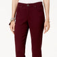Jeans skinny feminino estilo curvilíneo estilo &amp; co, vinho, tamanho 4