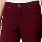Jeans skinny feminino estilo curvilíneo estilo &amp; co, vinho, tamanho 6