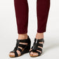 Jeans skinny feminino estilo curvilíneo estilo &amp; co, vinho, tamanho 6