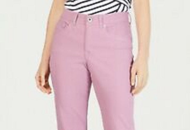Calça jeans skinny feminina Style &amp; Co Curvy-Fit, roxa, tamanho 14