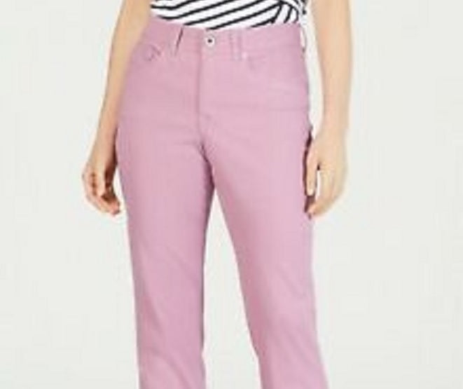 Calça jeans skinny feminina Style &amp; Co Curvy-Fit, roxa, tamanho 14