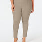 Leggings Ponte com costura plus size femininas Style &amp; Co, marrom, tamanho 20