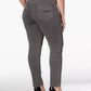 Jeans feminino plus size com controle de barriga e perna justa, estilo &amp; co, cinza, tamanho 24W