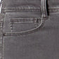 Jeans feminino plus size com controle de barriga e perna justa, estilo &amp; co, cinza, tamanho 24W