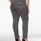 Jeans feminino plus size com controle de barriga e perna justa, estilo &amp; co, cinza, tamanho 18W