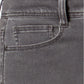 Jeans feminino plus size com controle de barriga e perna justa, estilo &amp; co, cinza, tamanho 18W