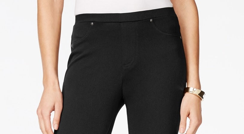 Calça Capri de Sarja Feminina Style &amp; Co. Preta Tamanho P