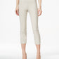 Calça Capri Feminina Petite Pull-On Estilo &amp; Co Bege Tamanho Petite Pequeno