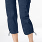 Calça Capri Cargo Feminina Style &amp; Co Azul Tamanho 18