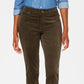 Calça jeans feminina estilo &amp; co com controle de barriga e perna reta, verde, tamanho 14 S